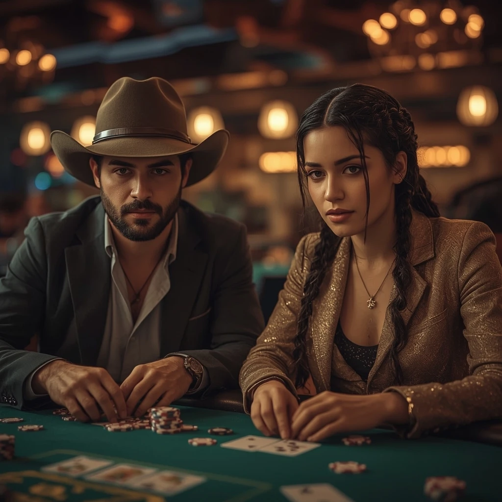 photo de deux joueurs de poker JOKERY CASINO